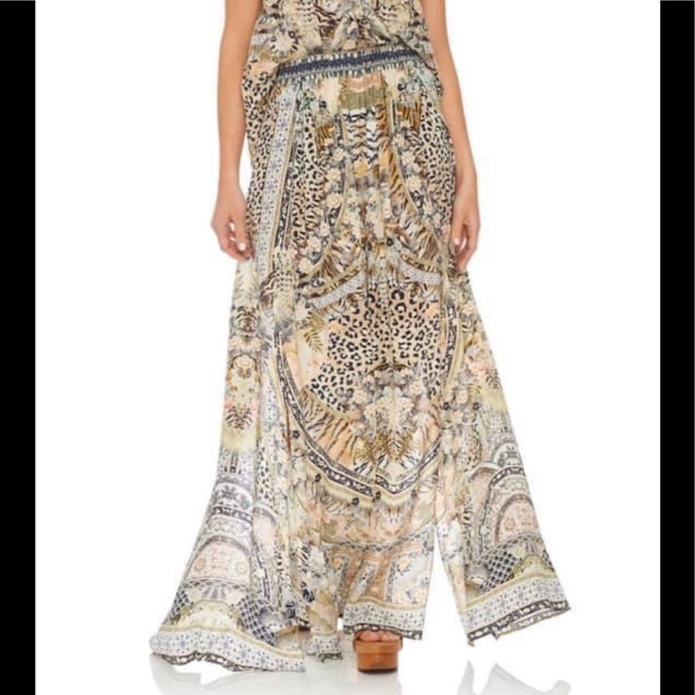 Camilla Moto Maiko Maxi Skirt with splits Medium